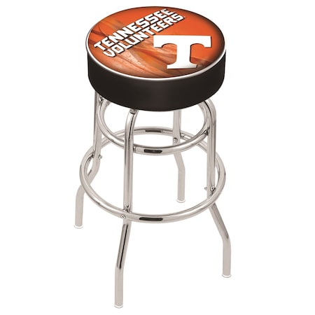 Holland Bar Stool Co 25" Tennessee Cushion Seat, 2-Ring Chrome Swivel Bar Stool L7C125Tennes-D2